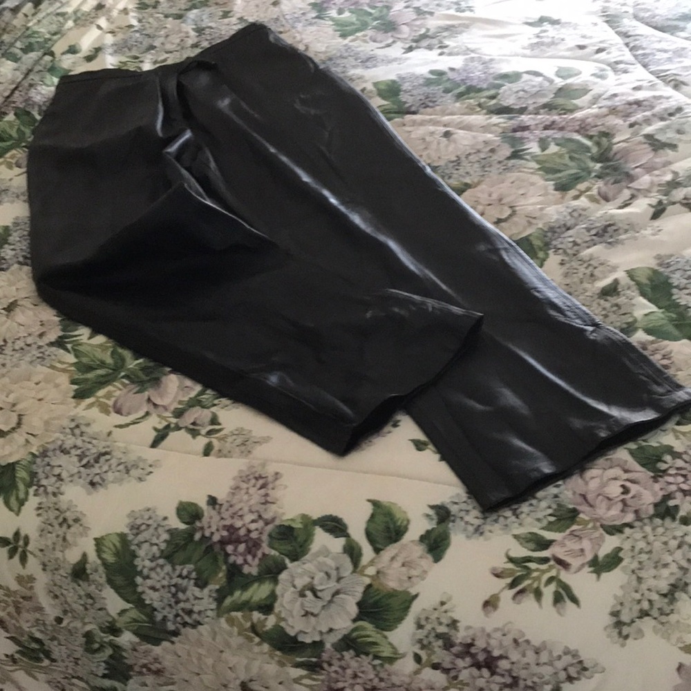 Croft & Barrow Black Lambskin Long Pants